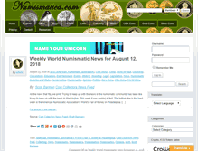 Tablet Screenshot of numismatica.com